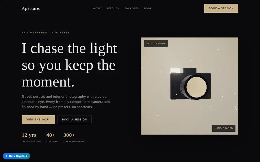 Aperture template